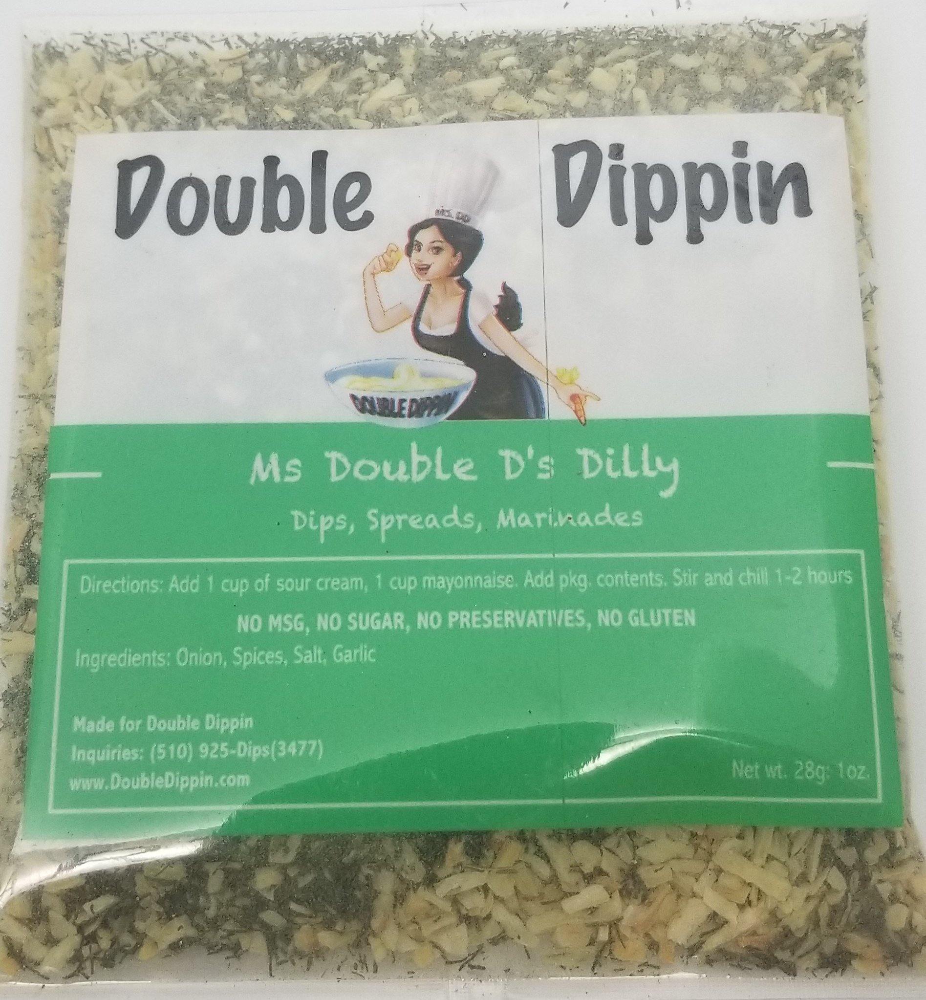 Buy Dips Online - Gluten free dips Ms Double D's Dilly - DoubleDippin