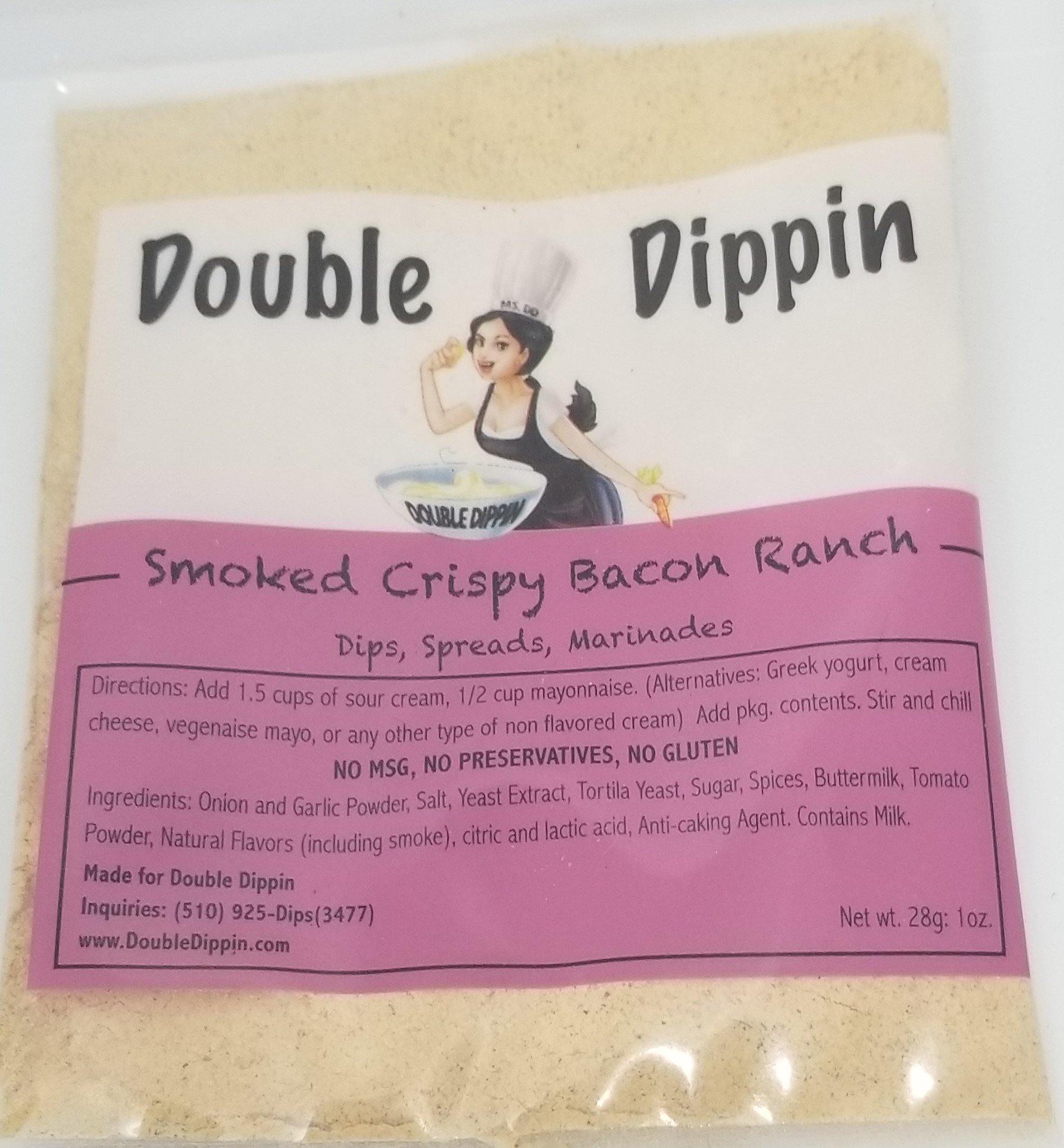 Buy Dips Online - Gluten free dips Smoky Crispy Bacon Ranch Dip - DoubleDippin
