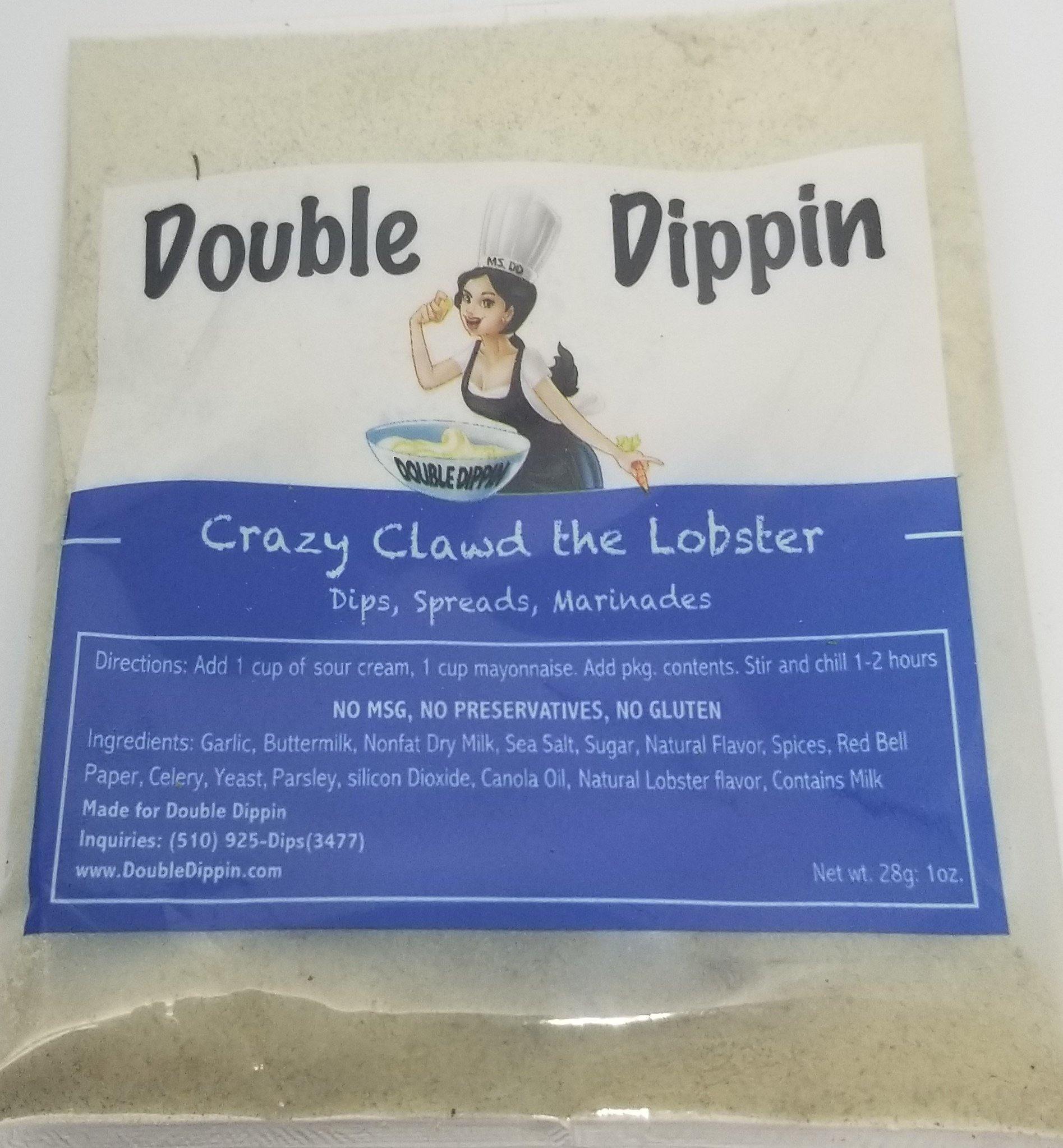 Buy Dips Online - Gluten free dips Crazy Clawd The Lobster - DoubleDippin