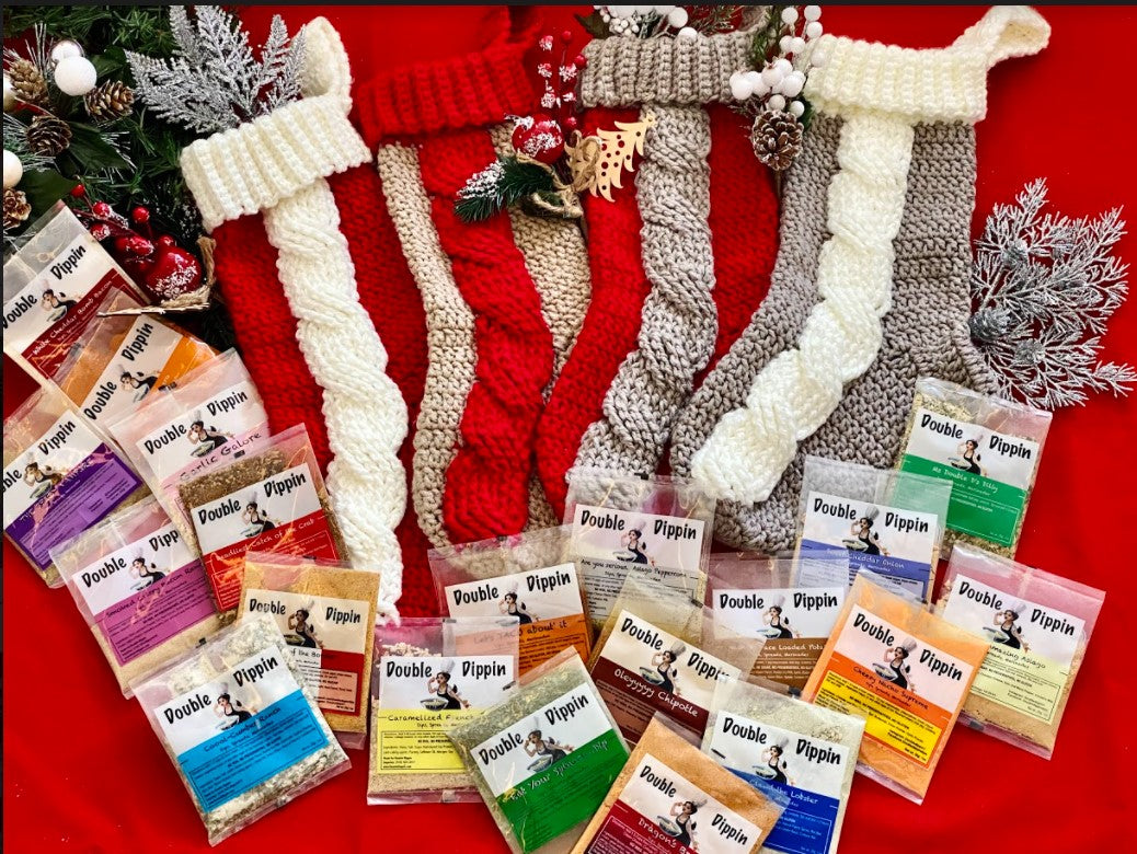 holiday bundle of 4 stockings - 20 Dip packets