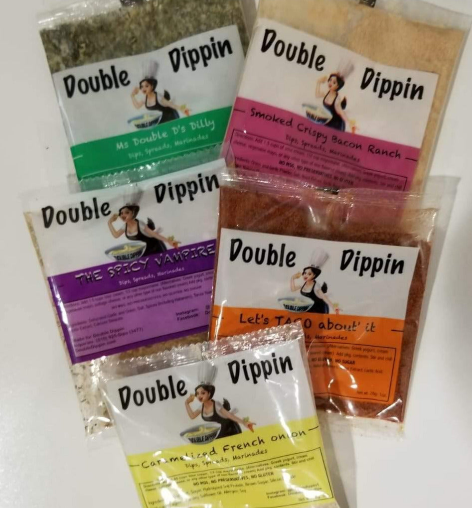 Buy Dips Online - Gluten free dips Pack of 5 - DoubleDippin